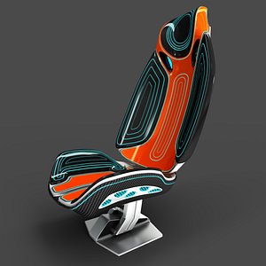 3D futuristic sport seat model