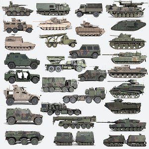 30 Military Vehicles Collection