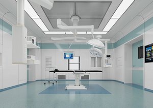 Medical Operating Room Modern Medical Hospital Room Surgical Operation Room model