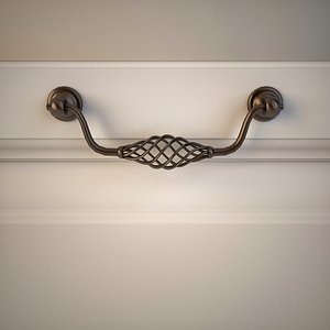 3D classic knobs doors drawers model