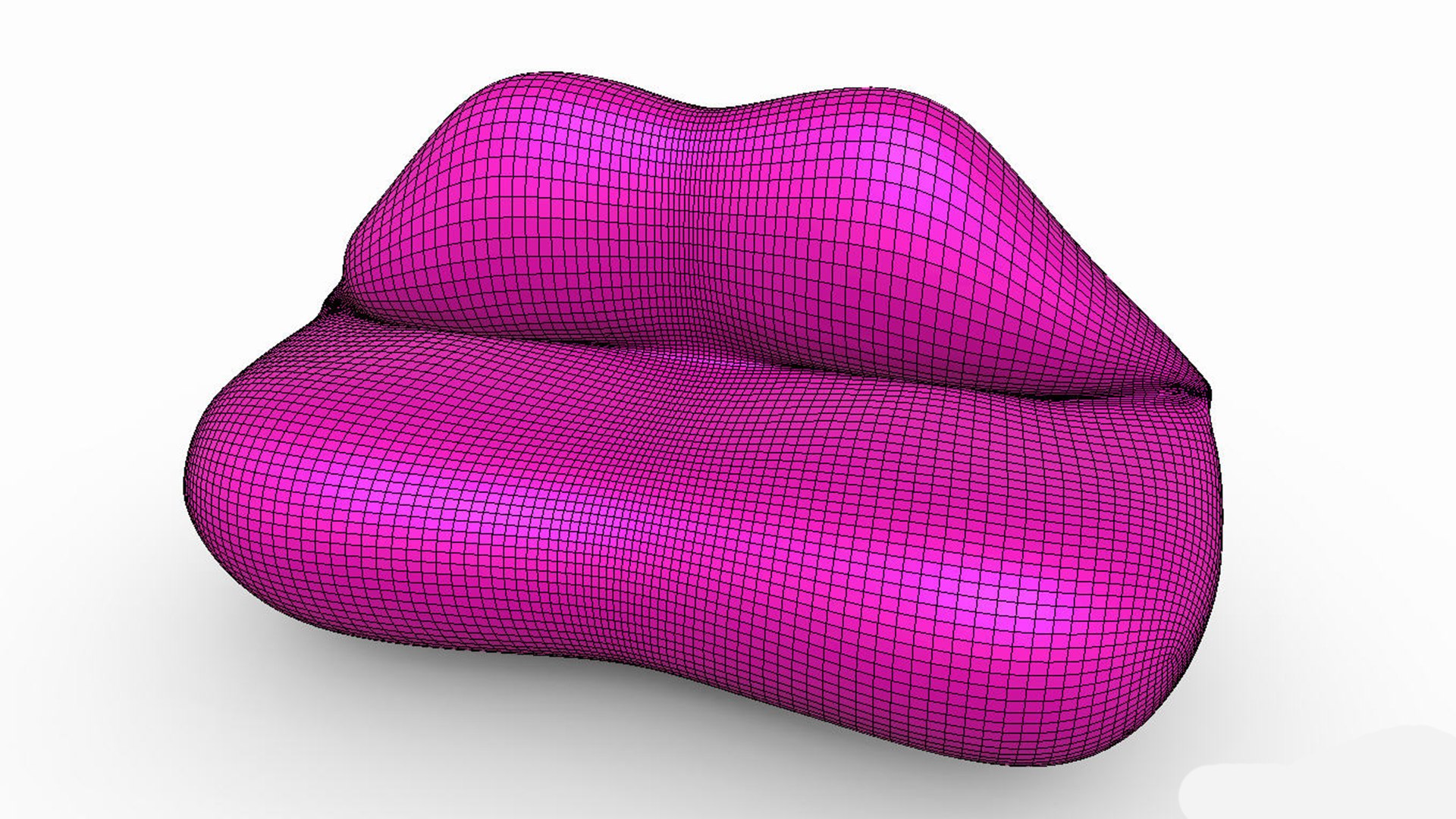 Lip Sofa 3D Model TurboSquid 2143930