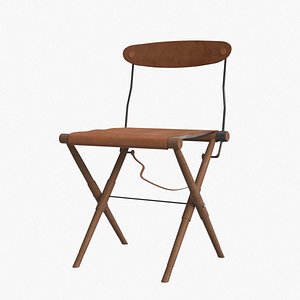 3d bddw campaign chair wood model
