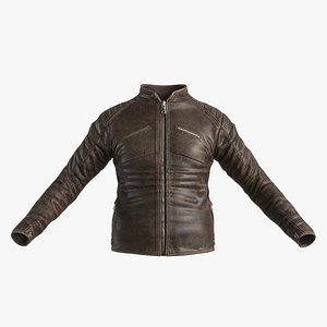3D Men Jacket Leather
