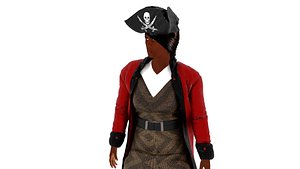 Pirate Woman 3D model