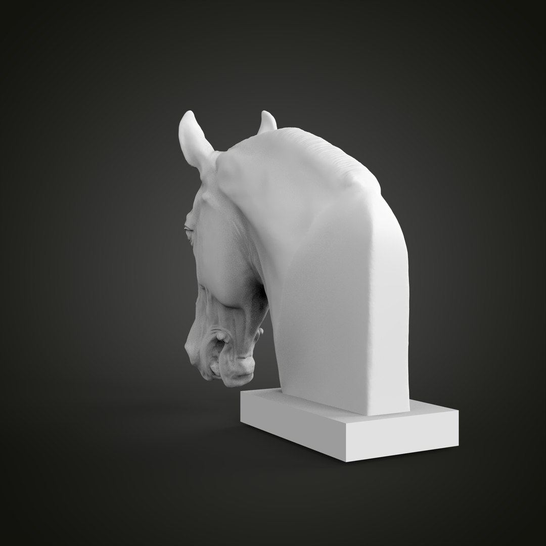 Horse head 3D model https://p.turbosquid.com/ts-thumb/4G/1WYhIo/F8/untitled.3.7/jpg/1648230371/1920x1080/fit_q87/aeedbace6d1a14997157d00401812b315d6b955f/untitled.3.7.jpg