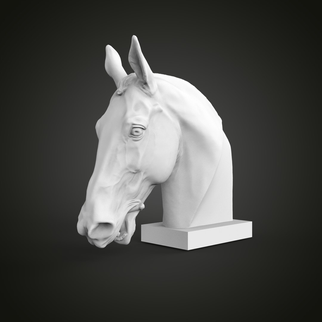 Horse head 3D model https://p.turbosquid.com/ts-thumb/4G/1WYhIo/eY/untitled.3.24/jpg/1648230389/1920x1080/fit_q87/54a6bf83e1d0596d5ad6e61d1780fd66b31993a3/untitled.3.24.jpg