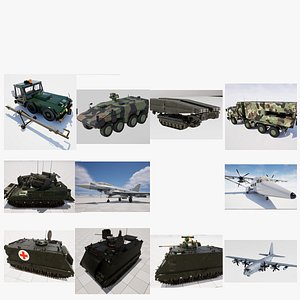 3D British Military Sets