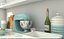 Crate＆Barrel Aqua＆Cream Kitchen
