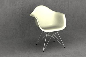 eames plastic chair 4 3d 3ds
