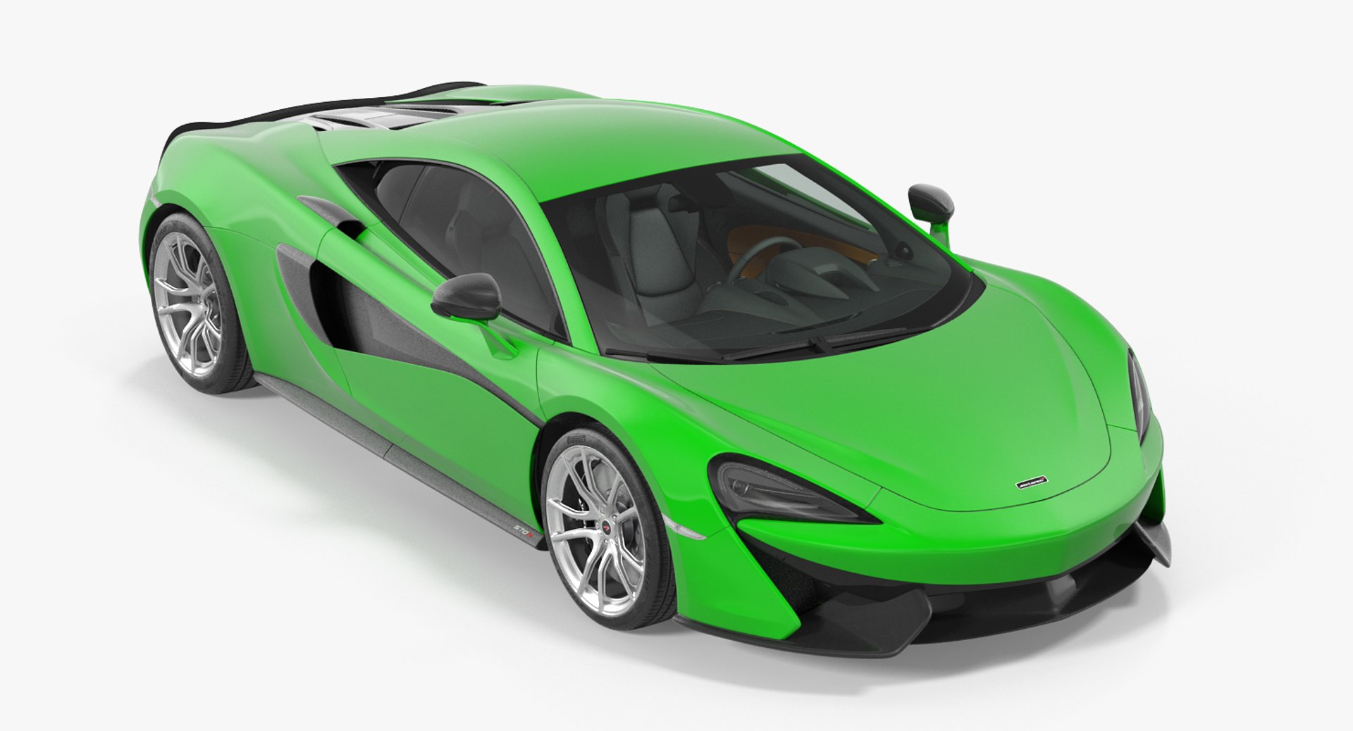 McLaren 570S Coupe Simple Interior 3D model preview