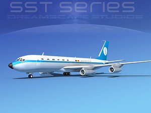 3d model 707-320 boeing 707