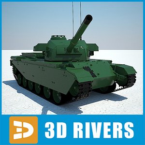 3d israel army tank shot