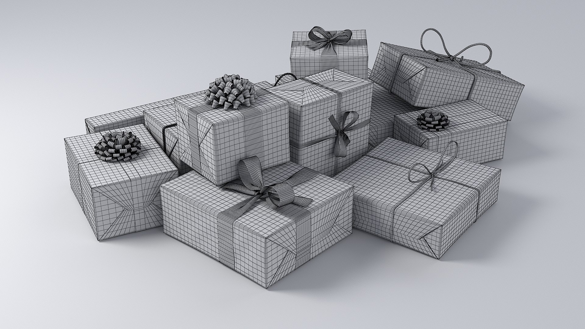 3D Christmas Presents Set - TurboSquid 1982289