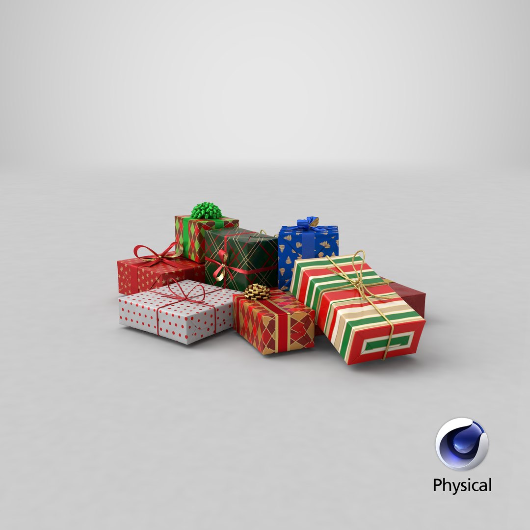 3D Christmas Presents Set - TurboSquid 1982289