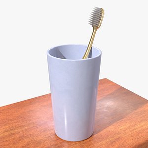 Toothbrush and Cup model