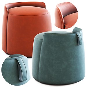 Ulivi Lilas Pouf 3D model