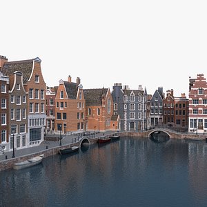 阿姆斯特丹港口场景模型