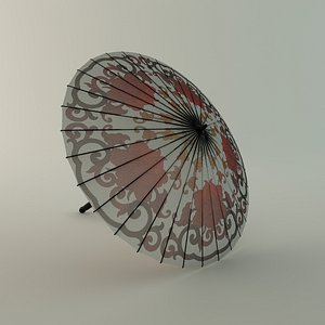 3d chinese umbrella