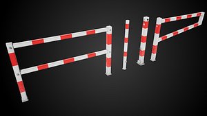 European Street Safety Barrier Props model