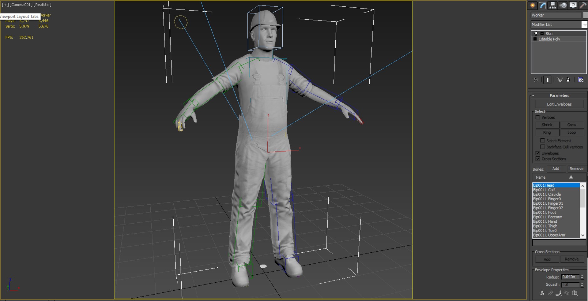 Rigged worker 3D model - TurboSquid 1294279