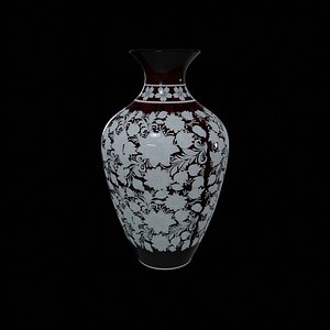 DECORATIVE VASE - HOME DECORATIONS - PBR 3D MODEL Low-poly 3D model