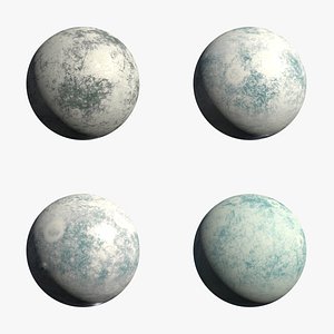 Icy Moons Collection - 8k PBR - Metal and Gloss versions 3D