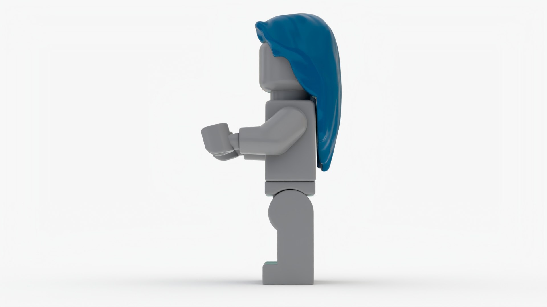 Lego Female Long Hair 3D Model - TurboSquid 1999187
