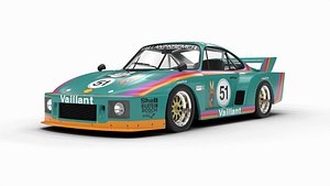 Porsche 935 K2 1977 Kremer Racing 3d model 3D model