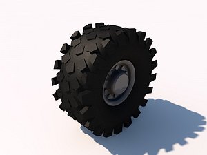 3d model truck wheel