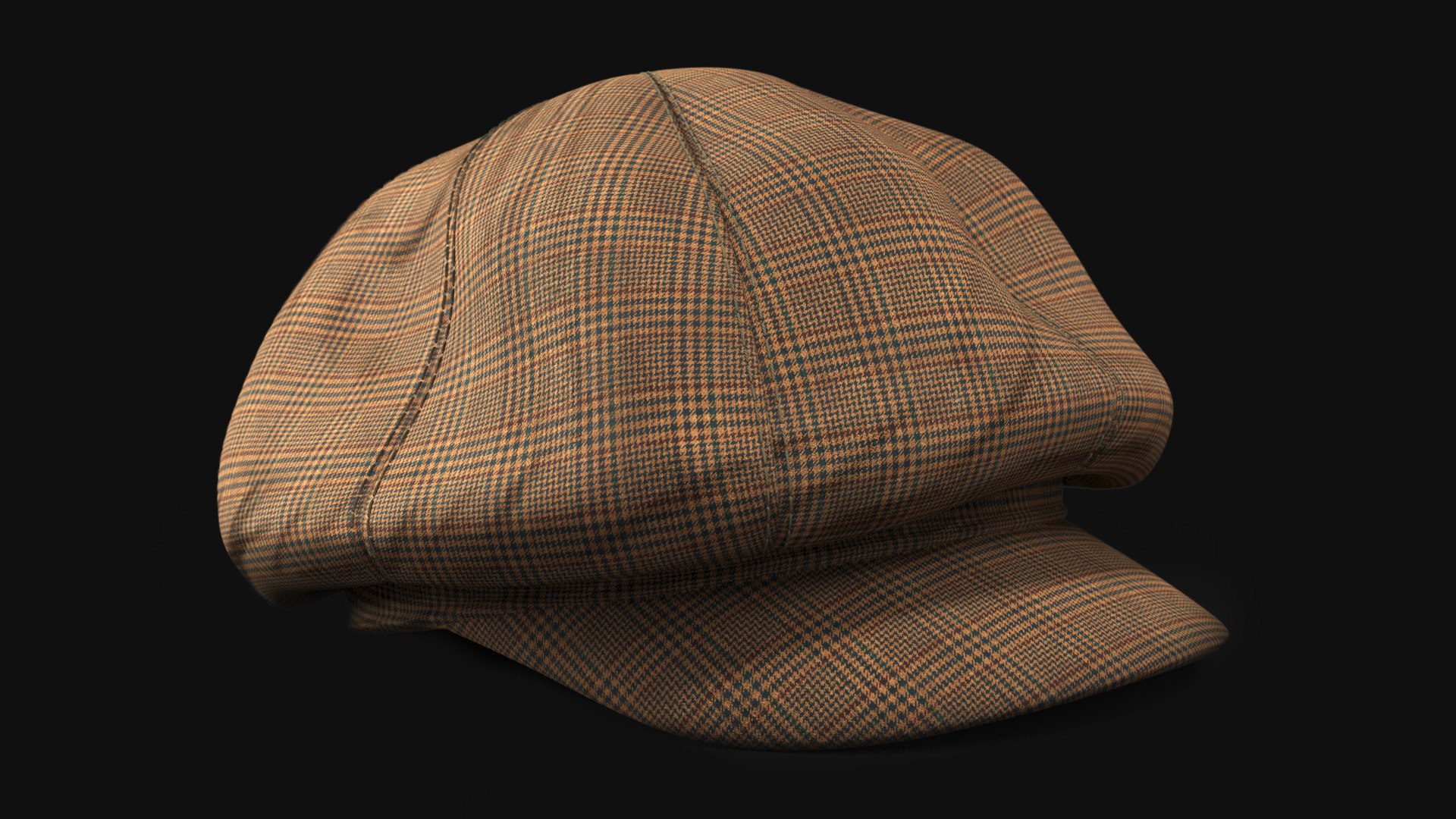 Eight Piece Hat 8K PBR Textures 3D model https://p.turbosquid.com/ts-thumb/4G/so69Kg/fC/eight_piece_hat_signature_dark/jpg/1651945430/1920x1080/fit_q87/9a51b27cf68c9c25509737e06fae2731a81851f8/eight_piece_hat_signature_dark.jpg