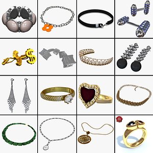 3ds jewelry cufflinks earrings