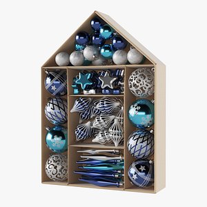 Christmas Tree Decor Gift Box 04 3D model