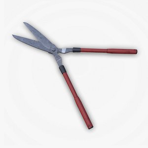 3D model Gardening Scissors Low-poly PBR