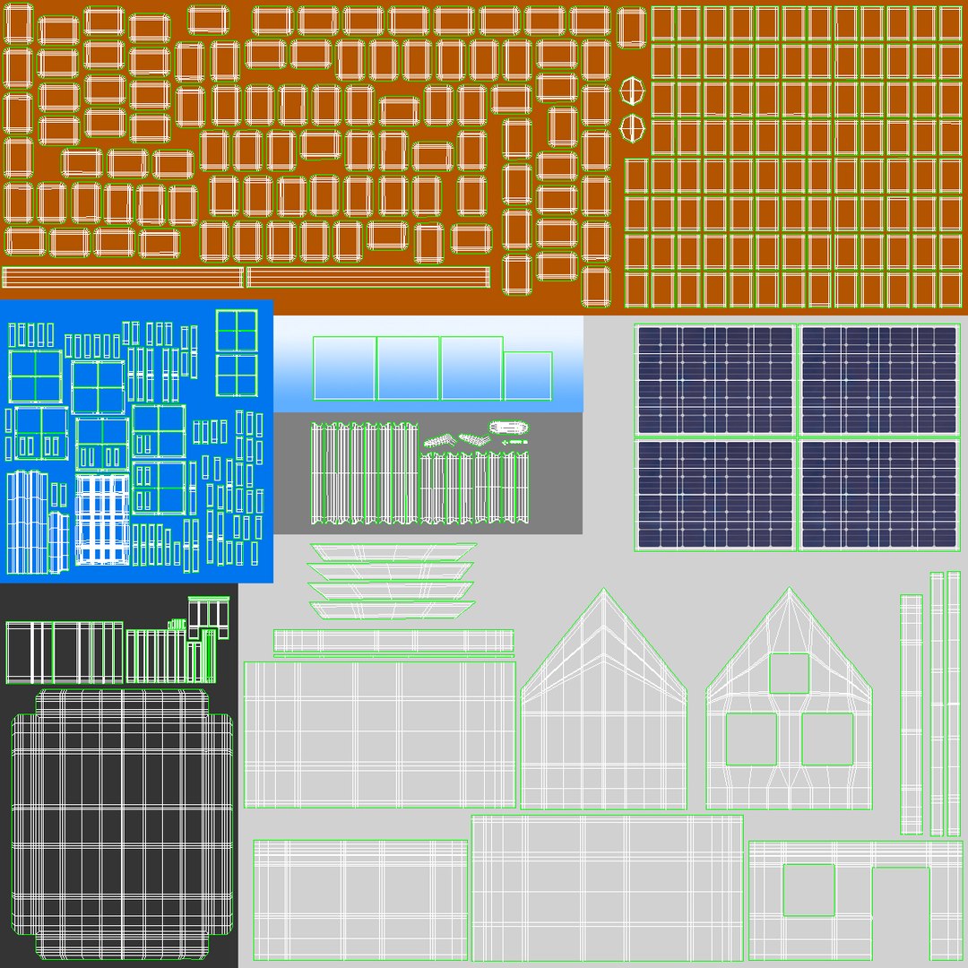 Small House Solar Energy 3D Model - TurboSquid 2640743
