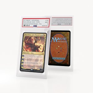 3D Magic The Gathering Graded Card Case With Display Stand model
