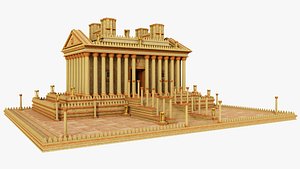 Fantasy Temple of Bel 3D model
