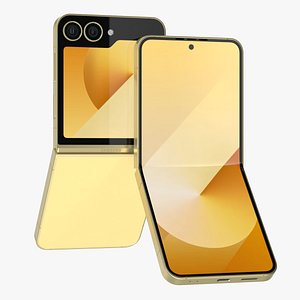 3D Samsung Galaxy Z Flip 6 Yellow