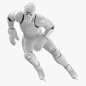 hummanoid hockey player pose 3D model