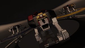 3D voltron lions model