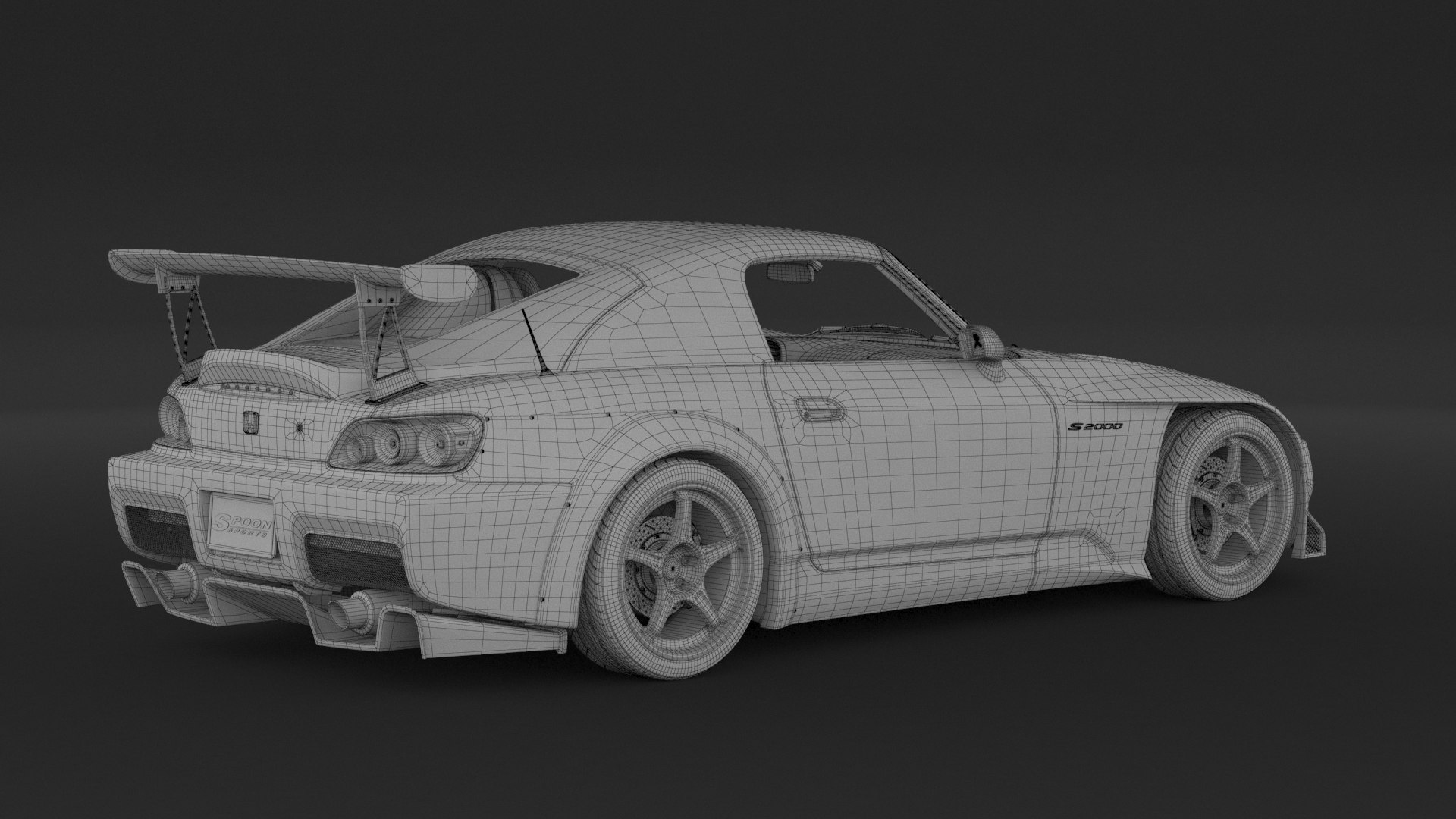 3D Honda S2000 Spoon Sports Model - TurboSquid 2377862