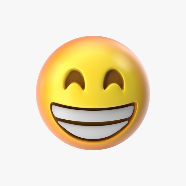 Emoji 13 smiling face model - TurboSquid 1367620