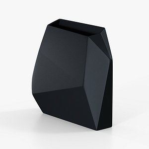 3D model Black Vase Origami Large