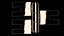 3D door hinge model