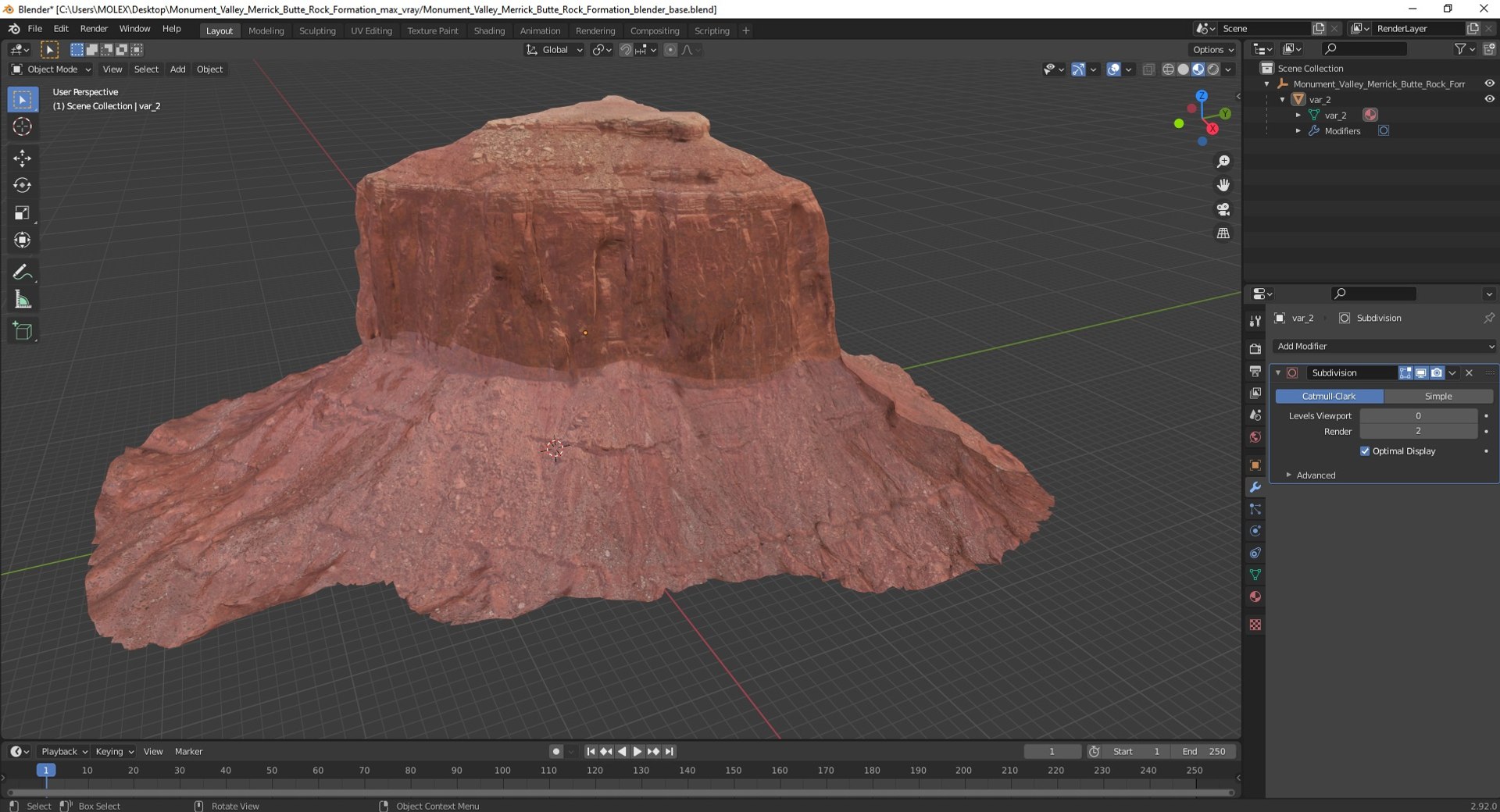 3D Monument Valley Merrick Butte Rock Formation https://p.turbosquid.com/ts-thumb/4H/XclFIZ/9f/monumentvalleymerrickbutterockformationmb3dmodel042/jpg/1688548673/1920x1080/fit_q87/a2aeb33830d034412c0eb92d1408afec94d7bc64/monumentvalleymerrickbutterockformationmb3dmodel042.jpg