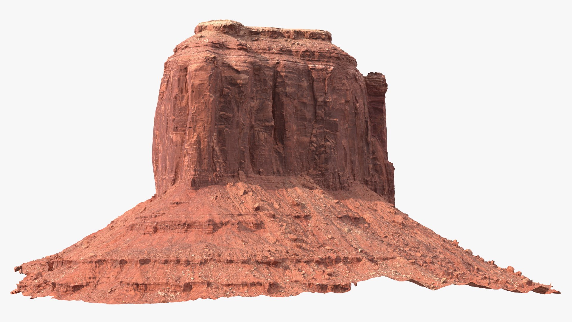 Monument Valley Merrick Butte Rock Formation 3D model preview