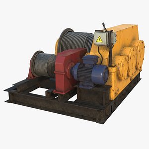 3d electric winch model