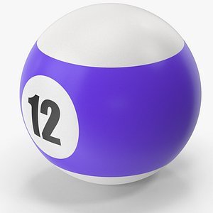 Pool And Snooker Ball 12 3D model