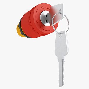 emergency stop key 3D model