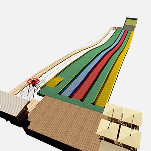 Slide made of sliding plastic
