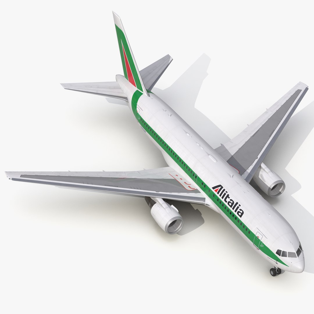 Boeing 767-200 Alitalia 3D Model 3D model preview